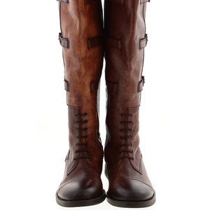 Vince Camuto Brown Boho Moto Leather Boots